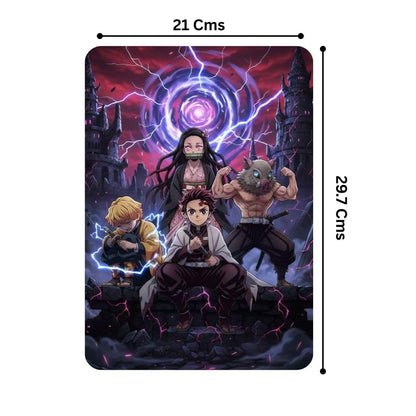 Zesta Demon Slayer self-adhesive MDF wooden wall hanging - image 2