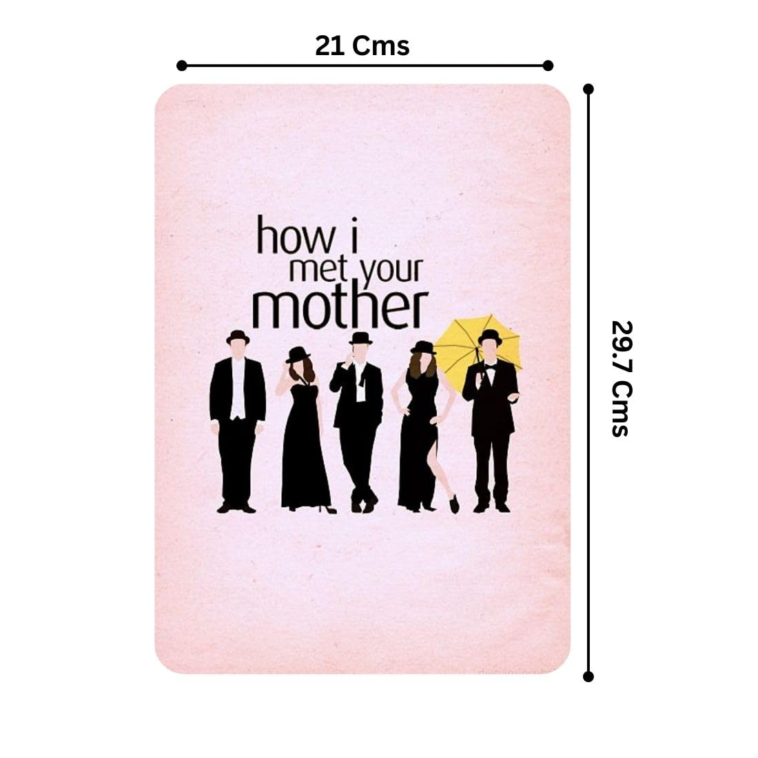 Zesta How I Met Your Mother self-adhesive MDF wooden wall hanging - image 2