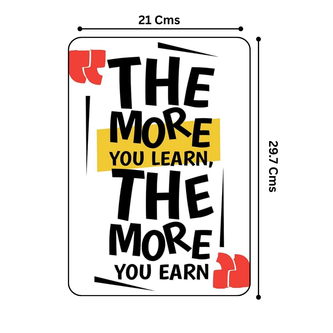 Zesta Learn and Earn self-adhesive MDF wooden wall hanging - image 2