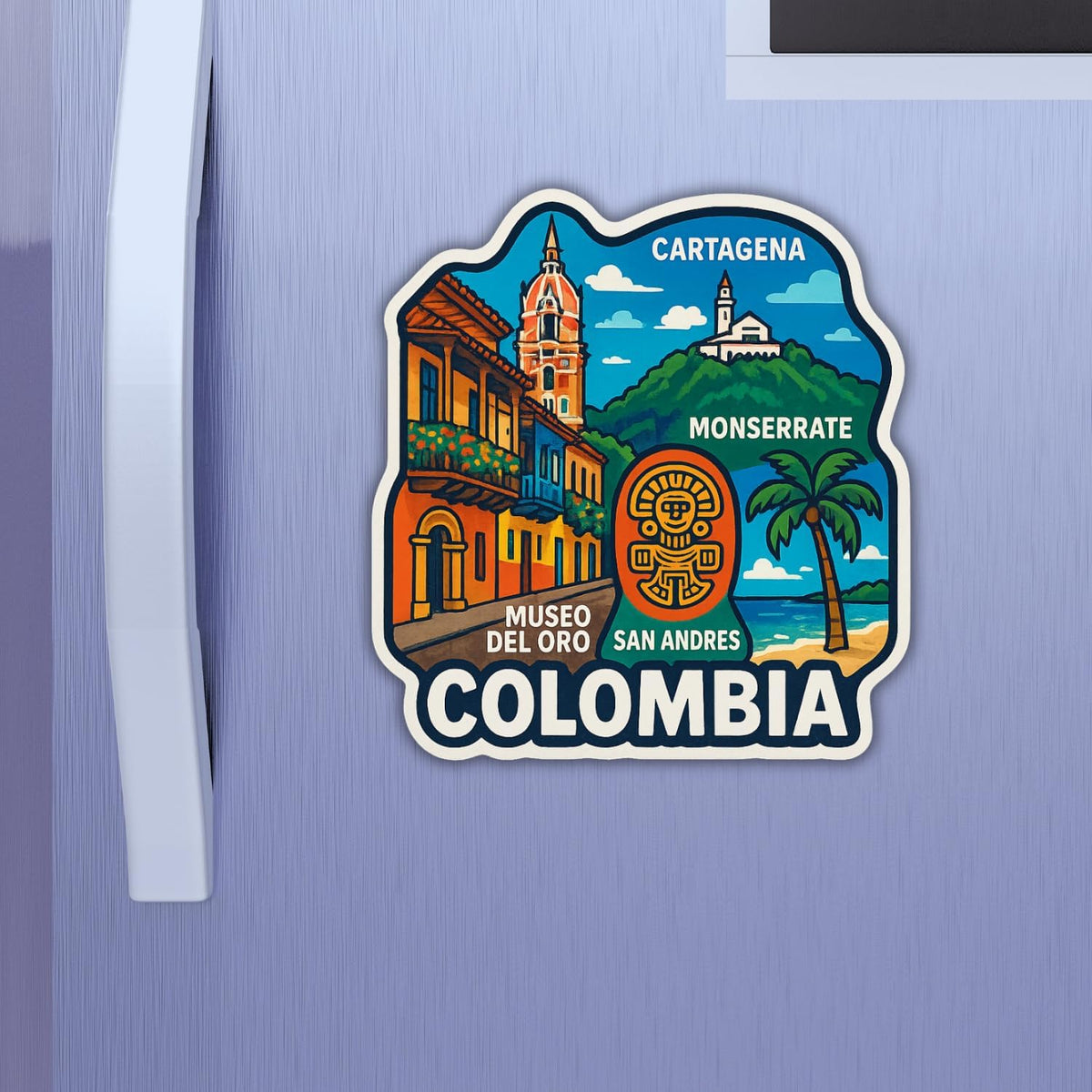Zesta Colombia wooden fridge magnet - image 3