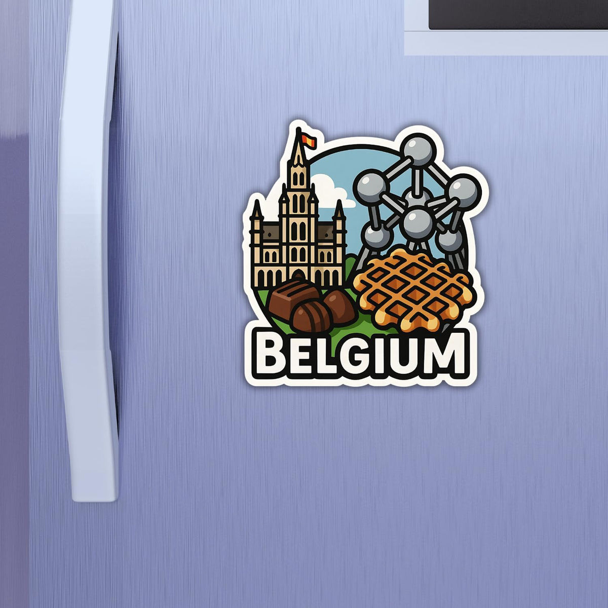 Zesta Belgium wooden fridge magnet - image 3