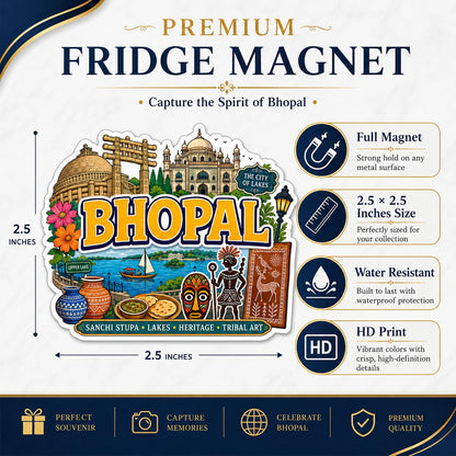 Zesta Bhopal wooden fridge magnet - image 3