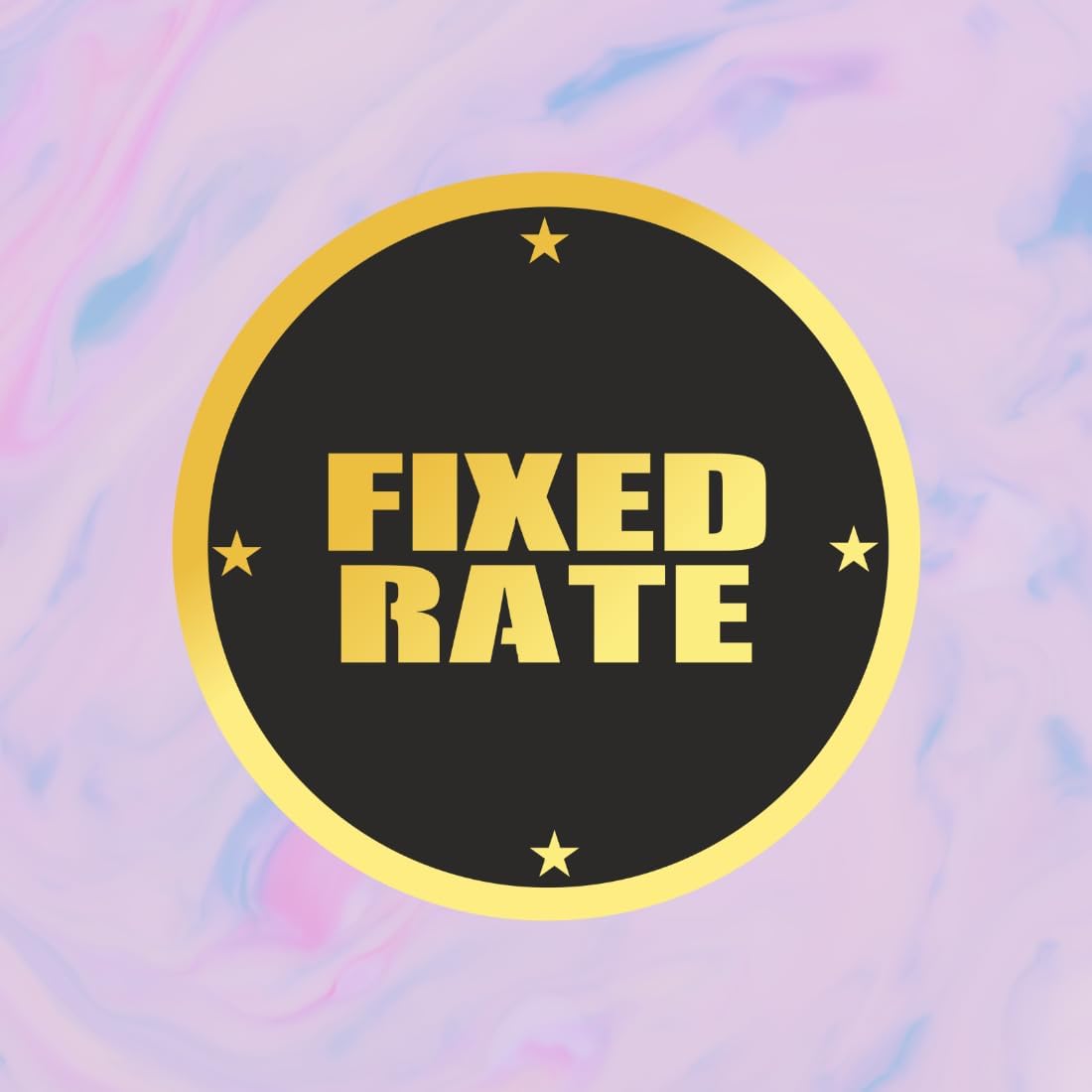 Zesta Fixed Rate self-adhesive acrylic sign - image 3