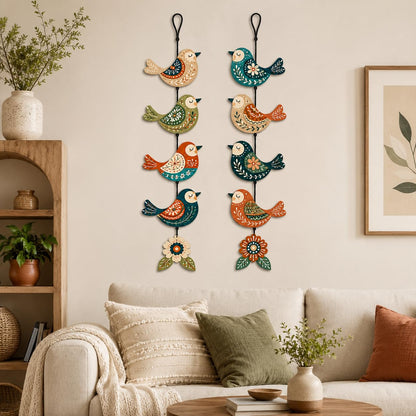 Zesta Birds Toran – 2 MDF wooden wall hanging - image 3