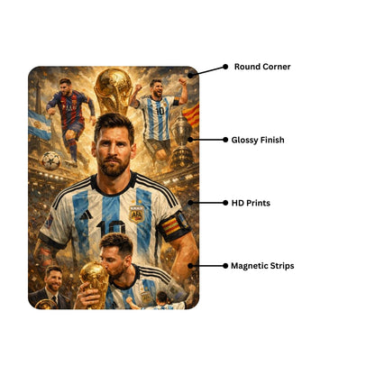 Zesta Messi self-adhesive MDF wooden wall hanging - image 3