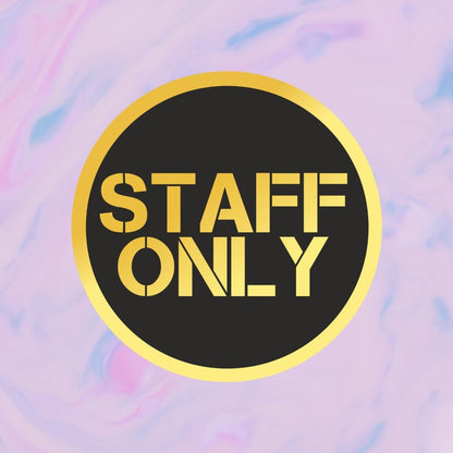 Zesta Staff Only self-adhesive acrylic sign - image 3