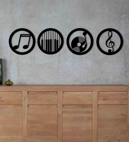 Zesta Music Love MDF wooden wall hanging - image 3