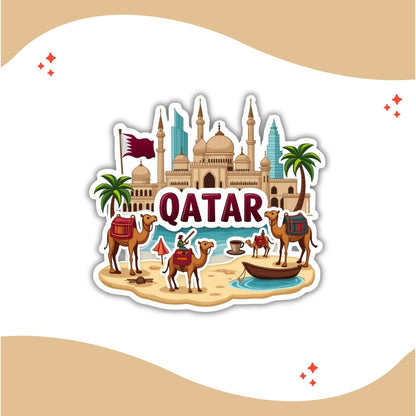 Zesta Qatar wooden fridge magnet - image 3