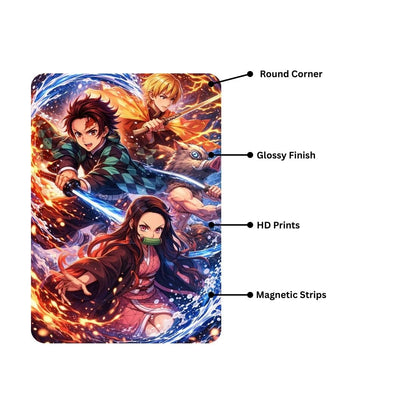 Zesta Demon Slayer – Design 4 self-adhesive MDF wooden wall hanging - image 3
