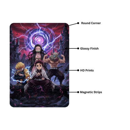 Zesta Demon Slayer self-adhesive MDF wooden wall hanging - image 3