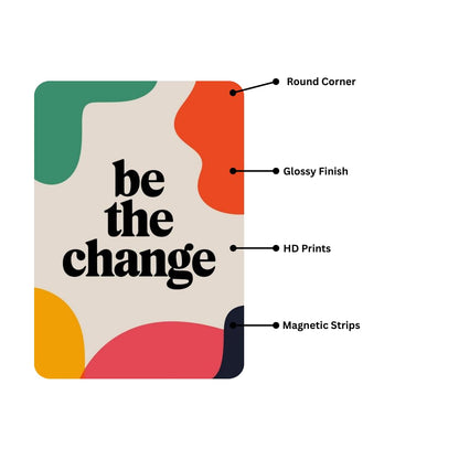 Zesta Be the Change self-adhesive MDF wooden wall hanging - image 3