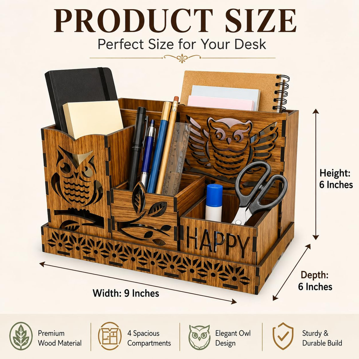 Zesta Owl Desk Organiser – image 3