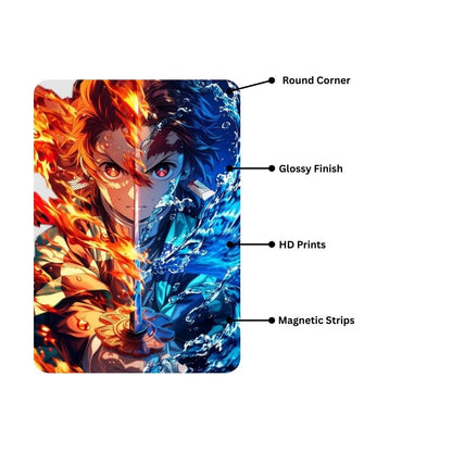 Zesta Demon Slayer – Design 5 self-adhesive MDF wooden wall hanging - image 3