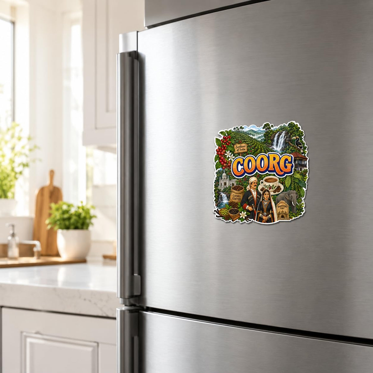 Zesta Coorg wooden fridge magnet - image 3