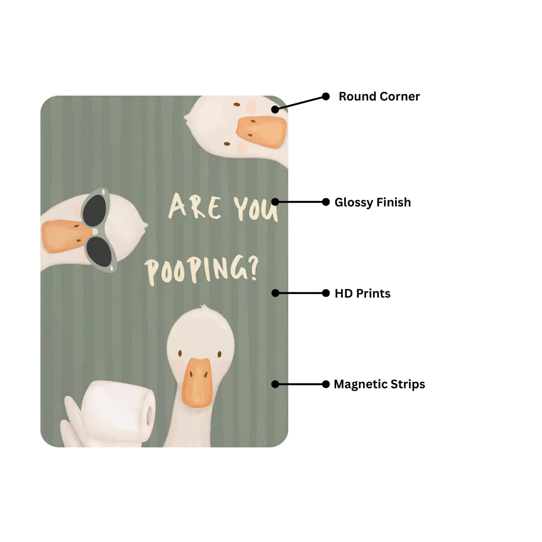 Zesta Bathroom – Design 2 self-adhesive MDF wooden wall hanging - image 3