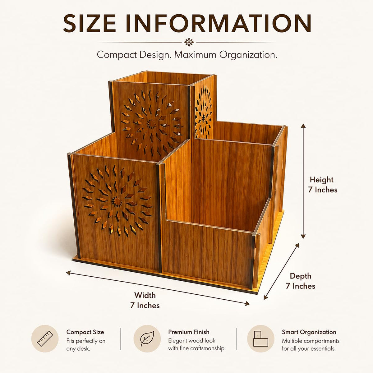 Zesta 4-Compartment Desk Organiser – image 3