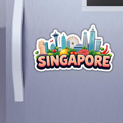 Zesta Singapore wooden fridge magnet - image 3