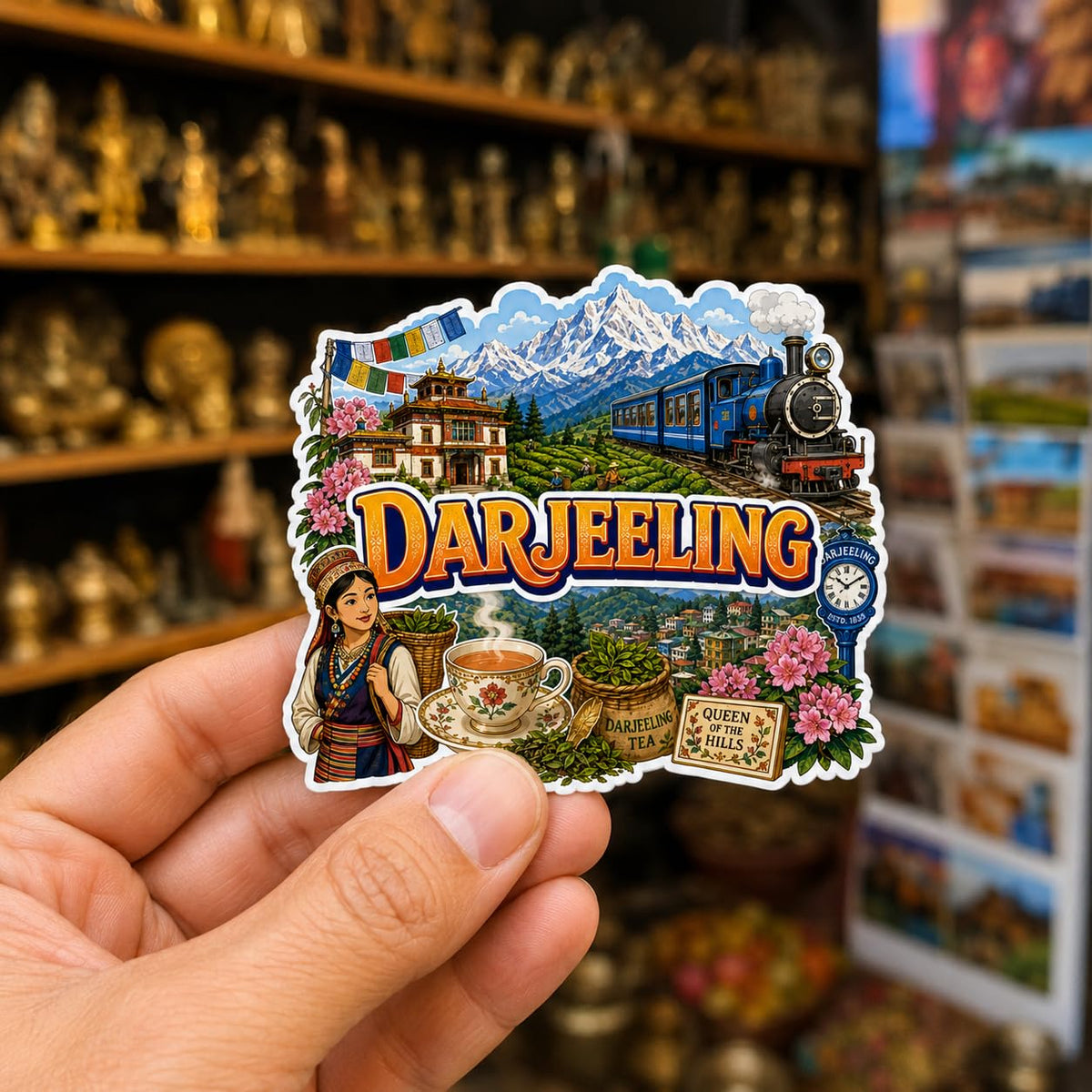 Zesta Darjeeling wooden fridge magnet - image 3