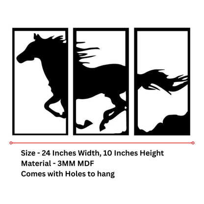 Zesta Horse MDF wooden wall hanging - image 3