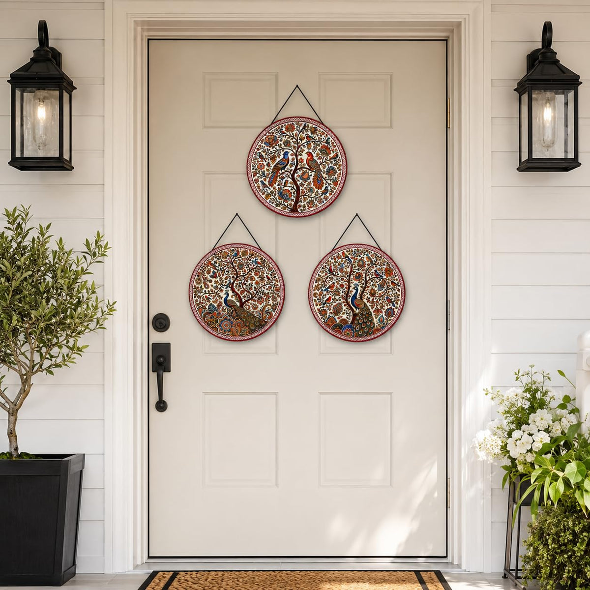 Zesta Peacock MDF wooden wall hanging - image 3