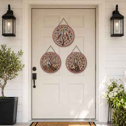 Zesta Peacock MDF wooden wall hanging - image 3