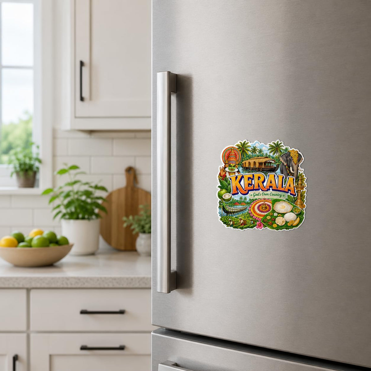 Zesta Kerala wooden fridge magnet - image 3