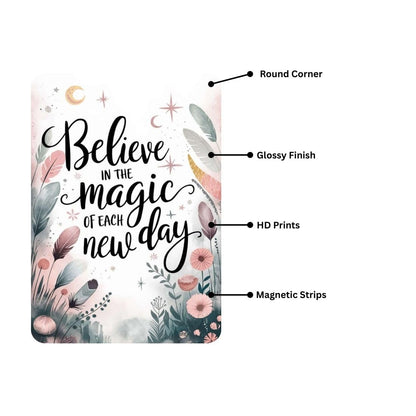 Zesta Believe in Magic self-adhesive MDF wooden wall hanging - image 3