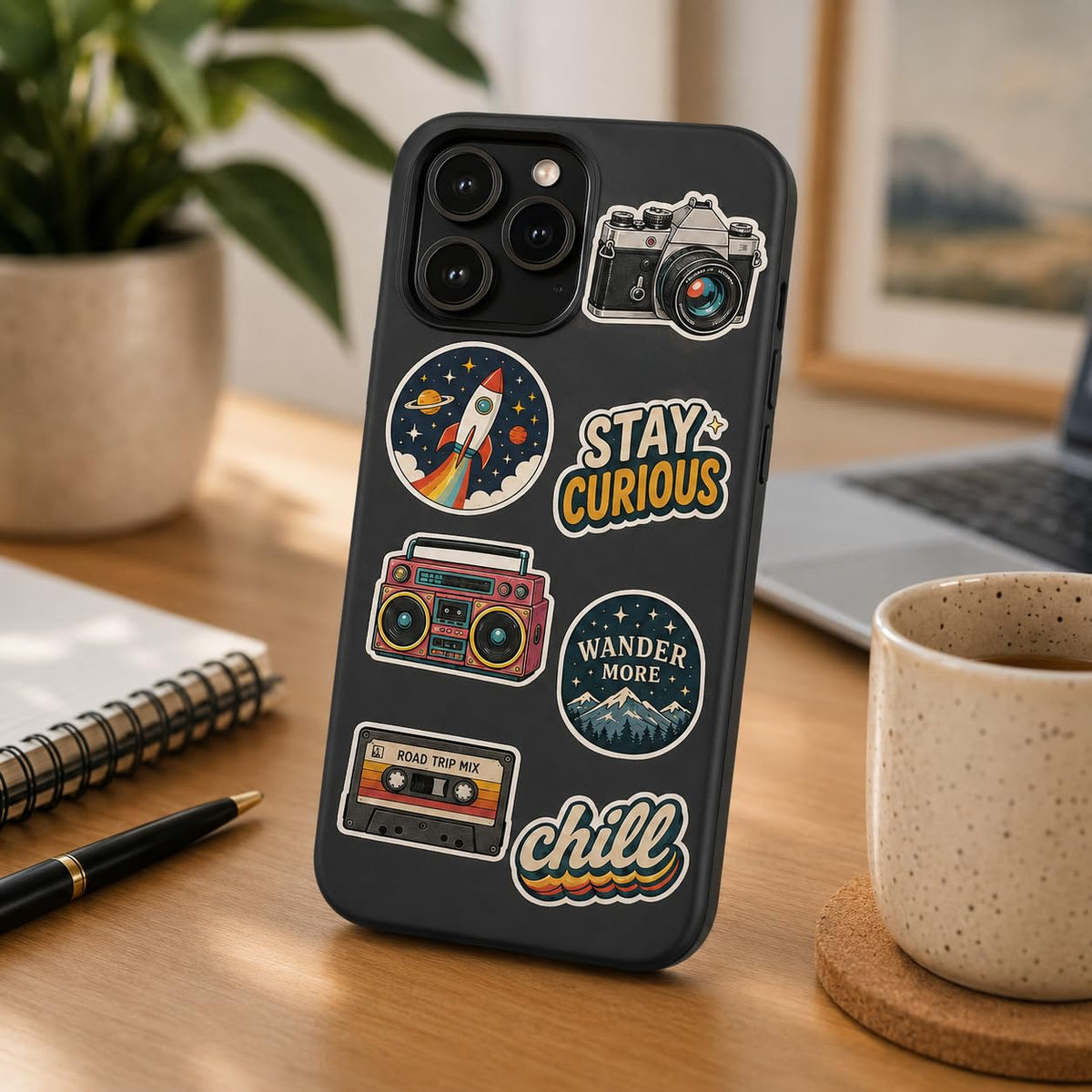 Zesta Vintage Vinyl Stickers – Pack of 50 – image 3