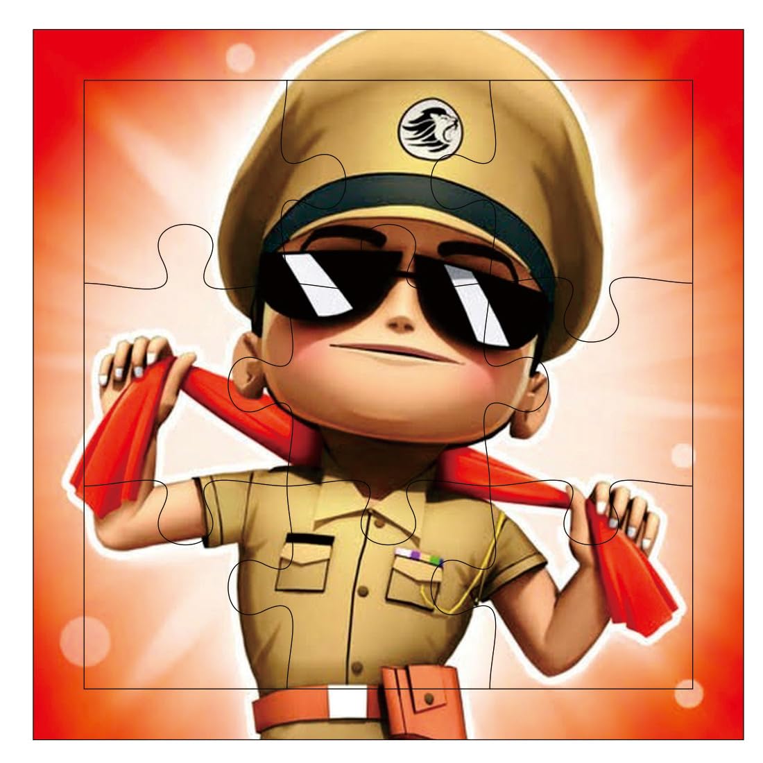 Otidge Little Singham wooden jigsaw puzzles, pack of 4 - image 3