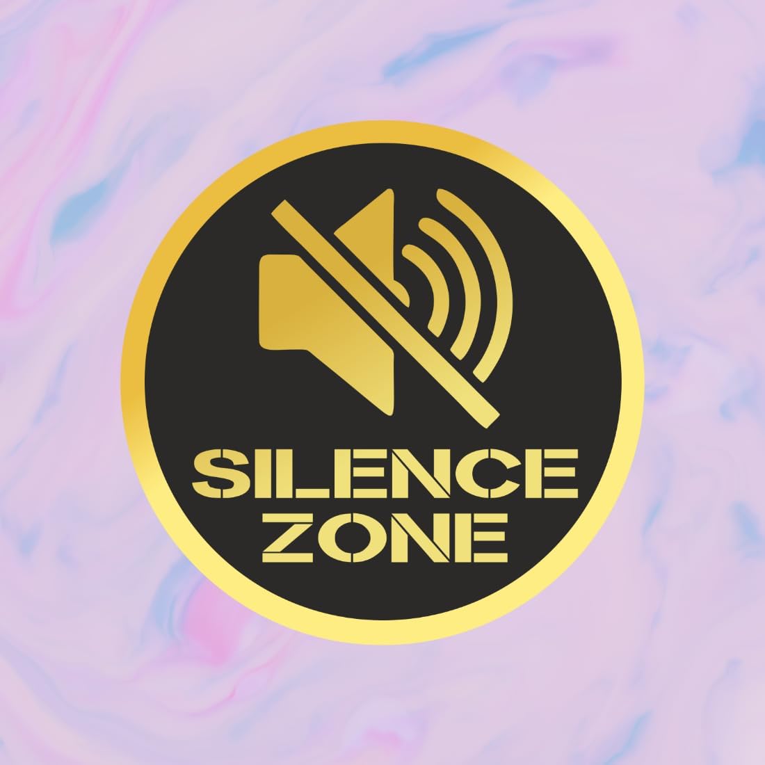 Zesta Silence Zone self-adhesive acrylic sign - image 3