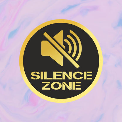 Zesta Silence Zone self-adhesive acrylic sign - image 3