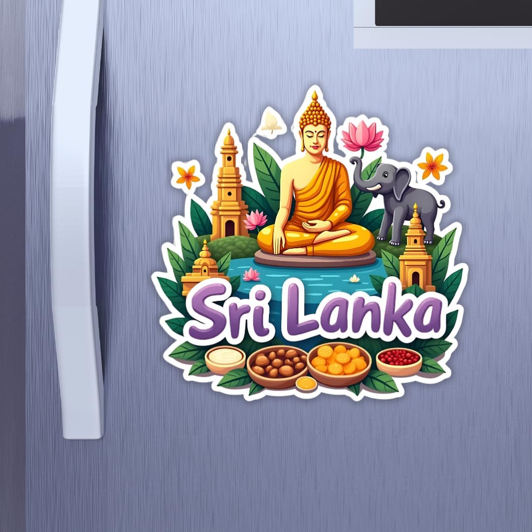 Zesta Sri Lanka wooden fridge magnet - image 3