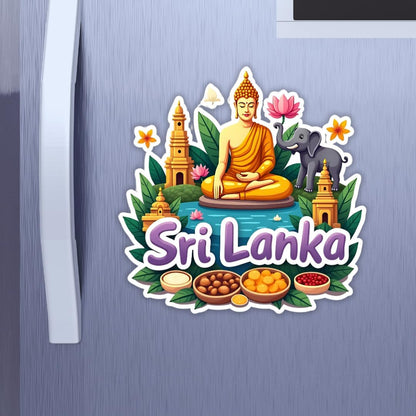 Zesta Sri Lanka wooden fridge magnet - image 3