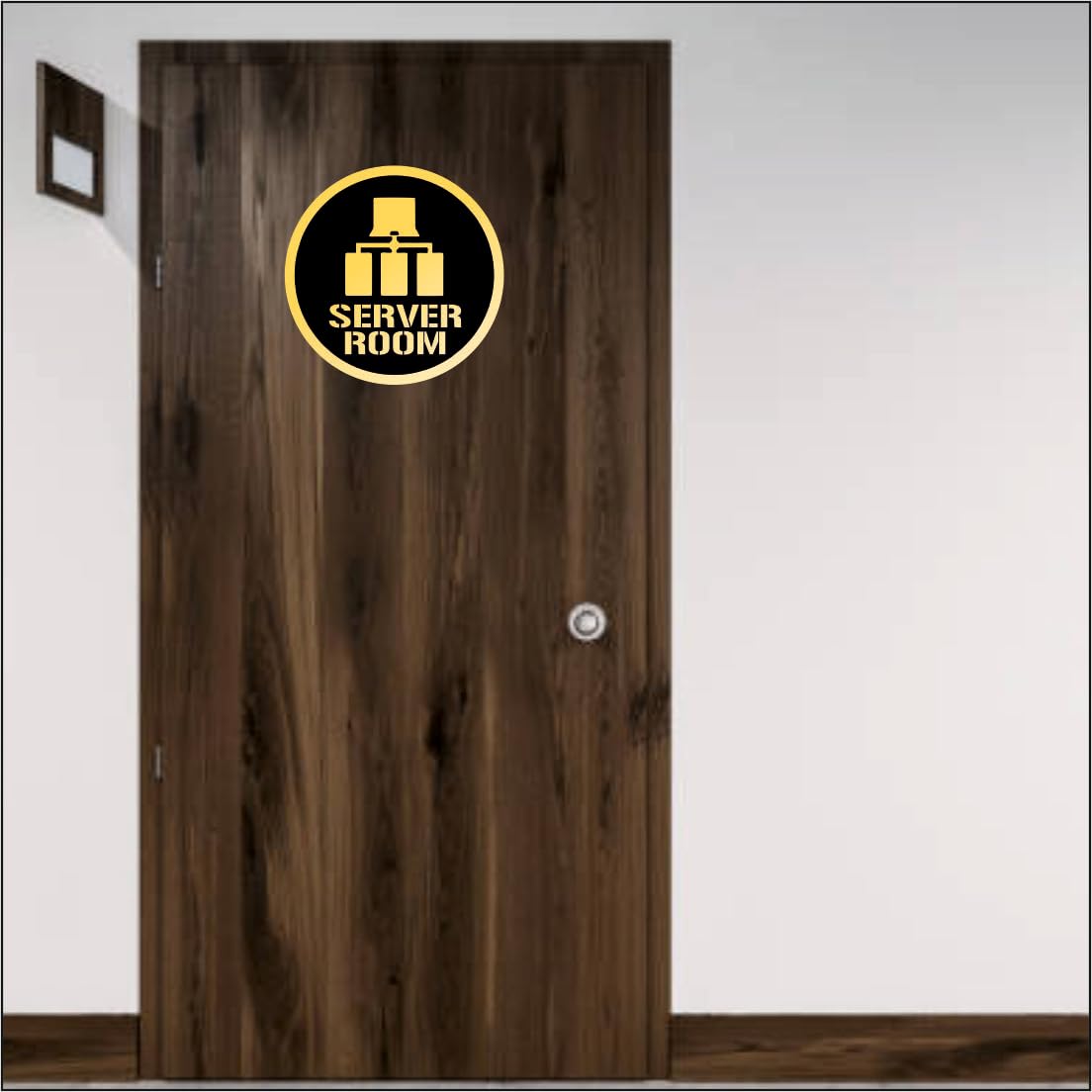 Zesta Server Room Self-Adhesive Acrylic Office Sign – image 3