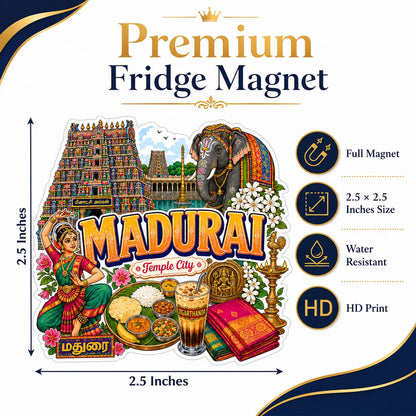 Zesta Madurai wooden fridge magnet - image 3