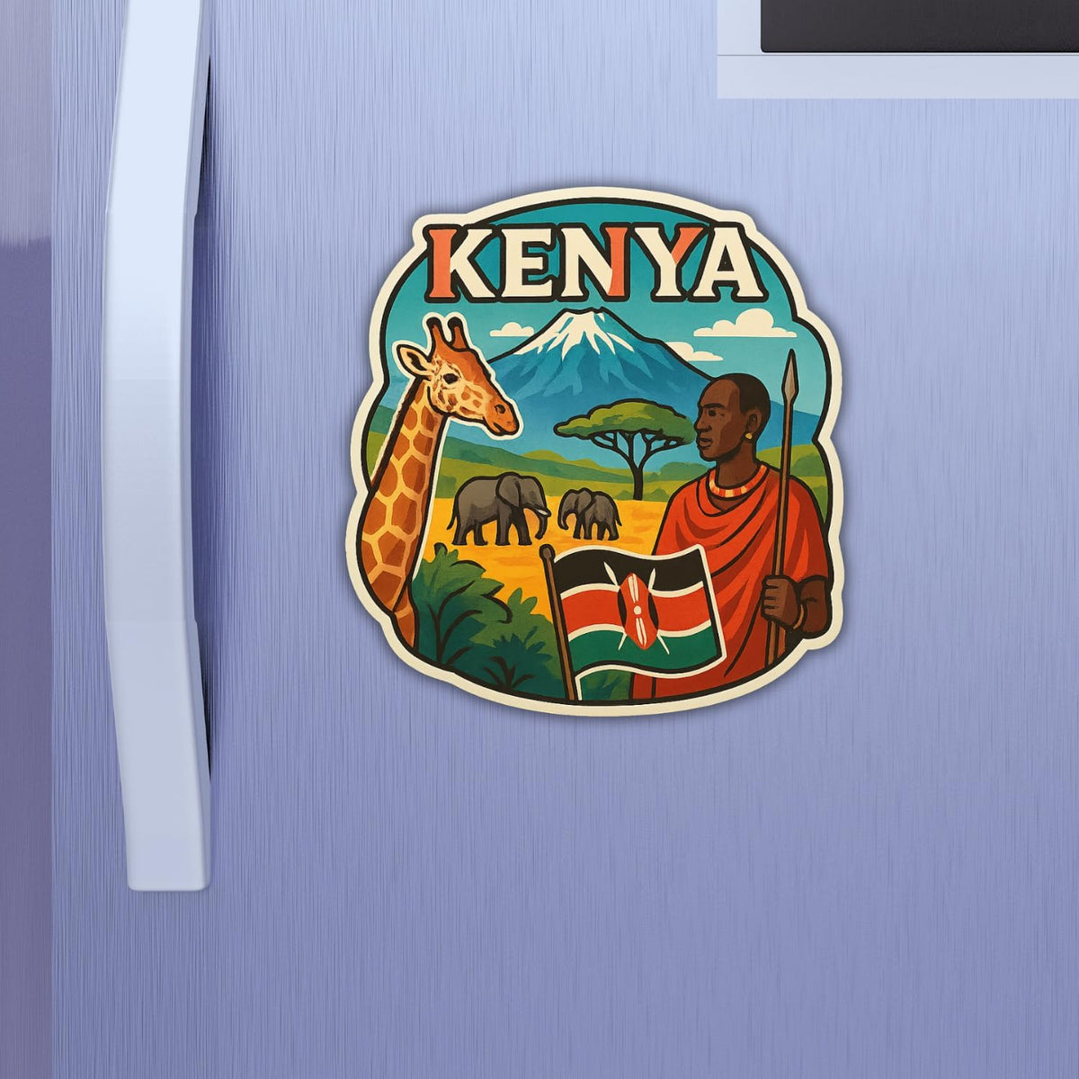 Zesta Kenya wooden fridge magnet - image 3