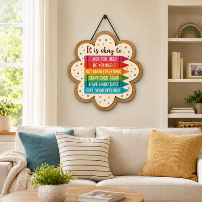 Zesta Floral MDF wooden wall hanging - image 3