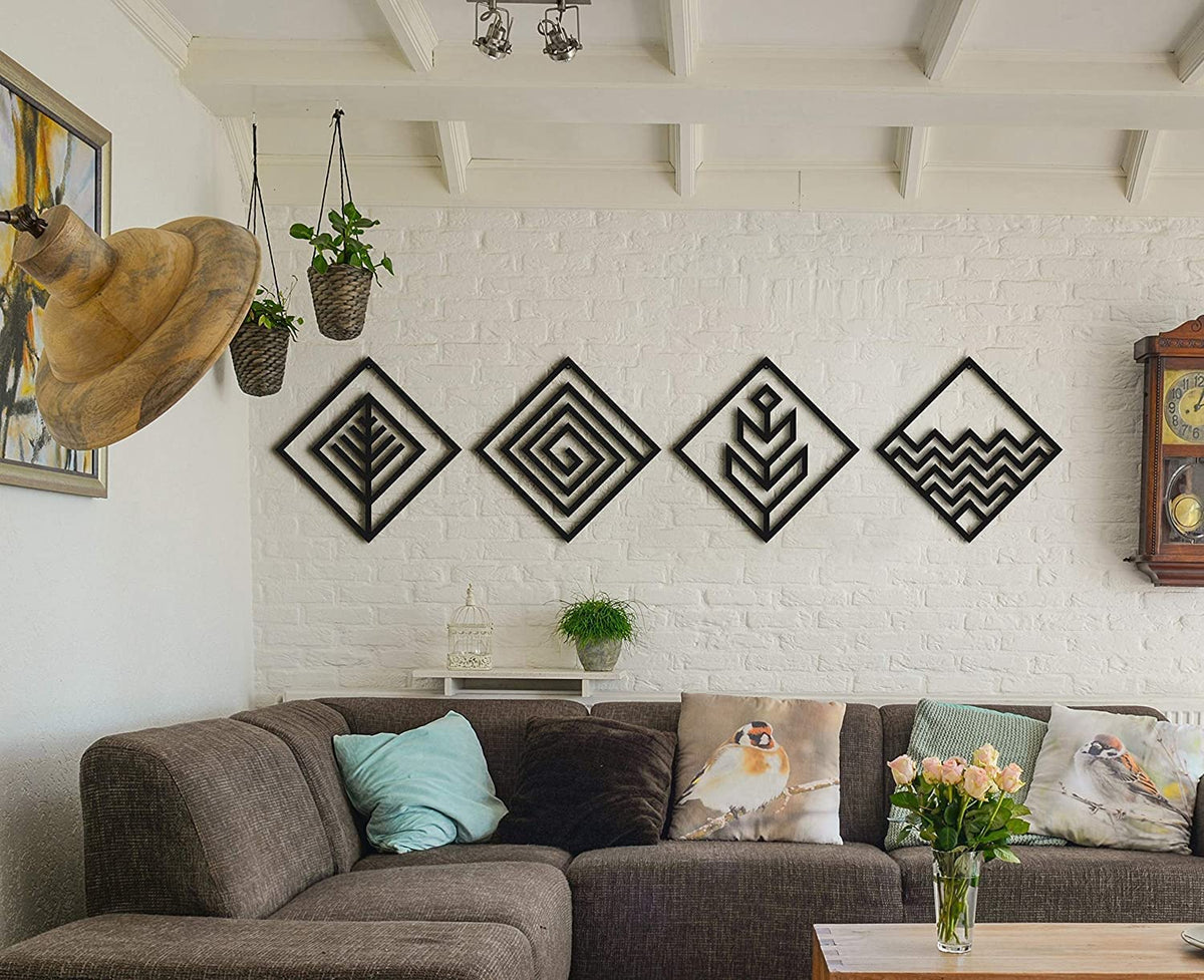 Zesta 4 Elements MDF wooden wall hanging - image 4