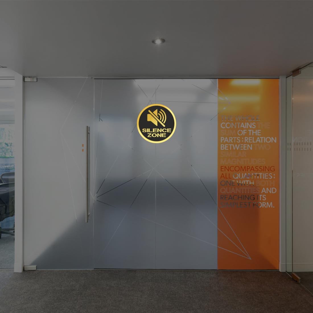 Zesta Silence Zone self-adhesive acrylic sign - image 4