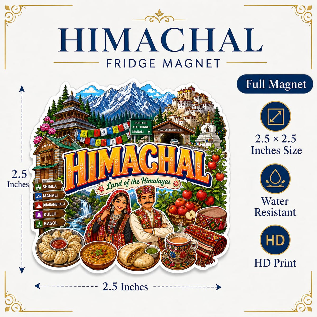 Zesta Himachal wooden fridge magnet - image 4