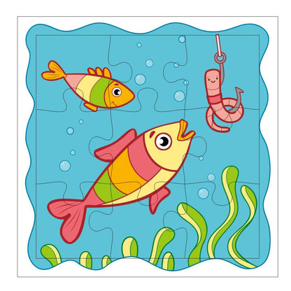 Otidge Sea Animals wooden jigsaw puzzles, pack of 4 - image 4