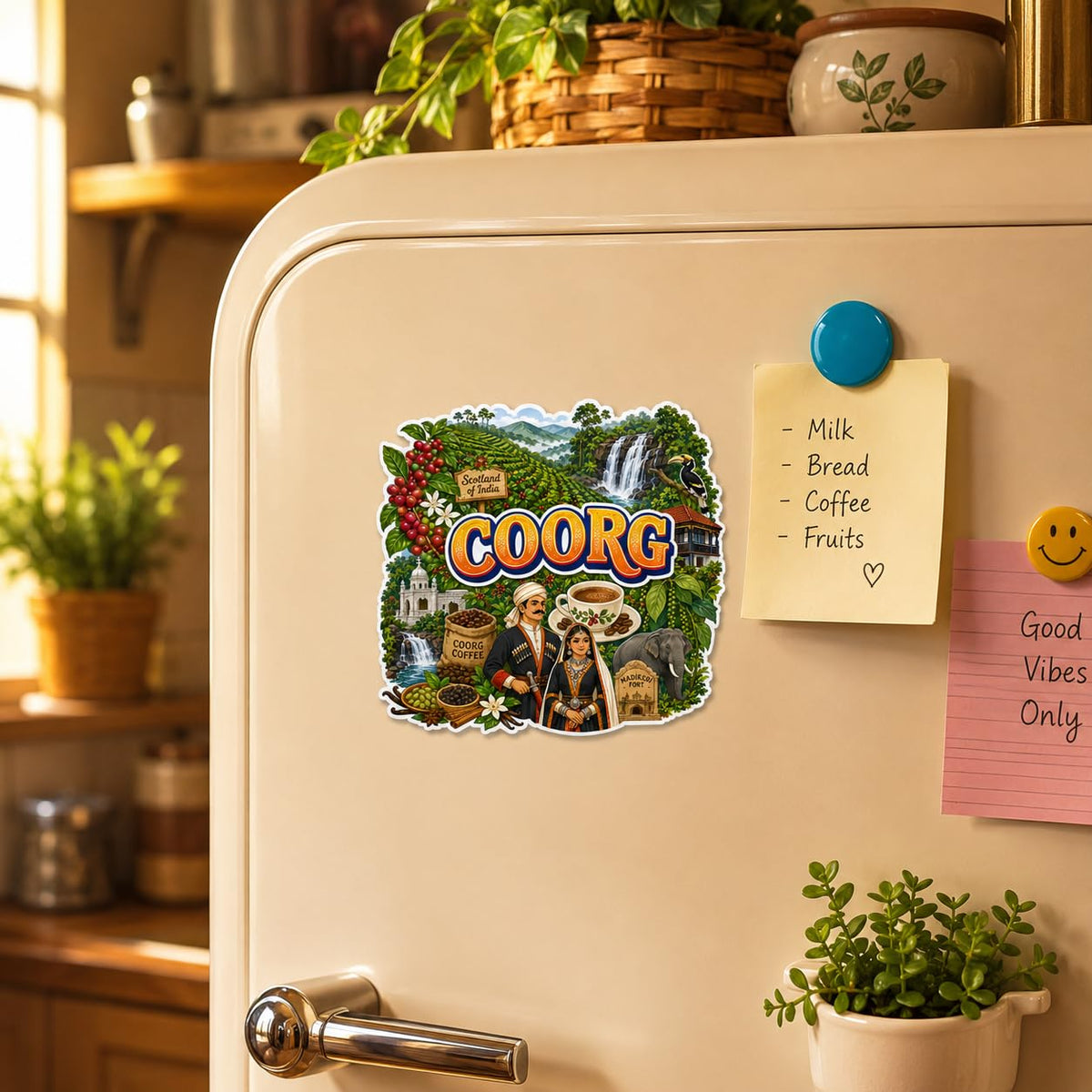 Zesta Coorg wooden fridge magnet - image 4