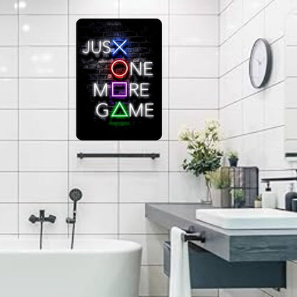 Zesta Just One More Game self-adhesive MDF wooden wall hanging - image 4