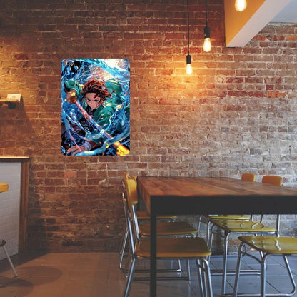 Zesta Demon Slayer – Design 6 self-adhesive MDF wooden wall hanging - image 4