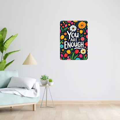 Zesta You Are Enough self-adhesive MDF wooden wall hanging - image 4