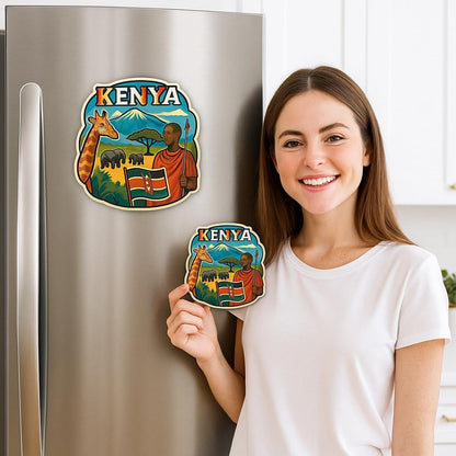 Zesta Kenya wooden fridge magnet - image 4