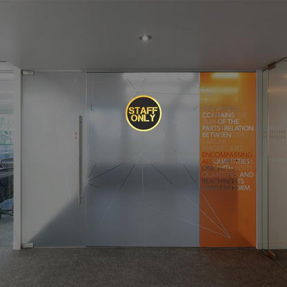 Zesta Staff Only self-adhesive acrylic sign - image 4