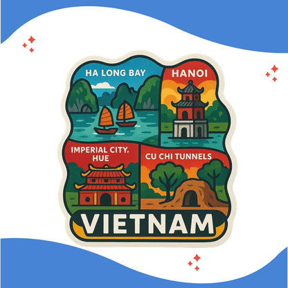 Zesta Vietnam wooden fridge magnet - image 4