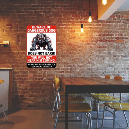 Zesta Beware of Dogs self-adhesive MDF wooden wall hanging - image 4