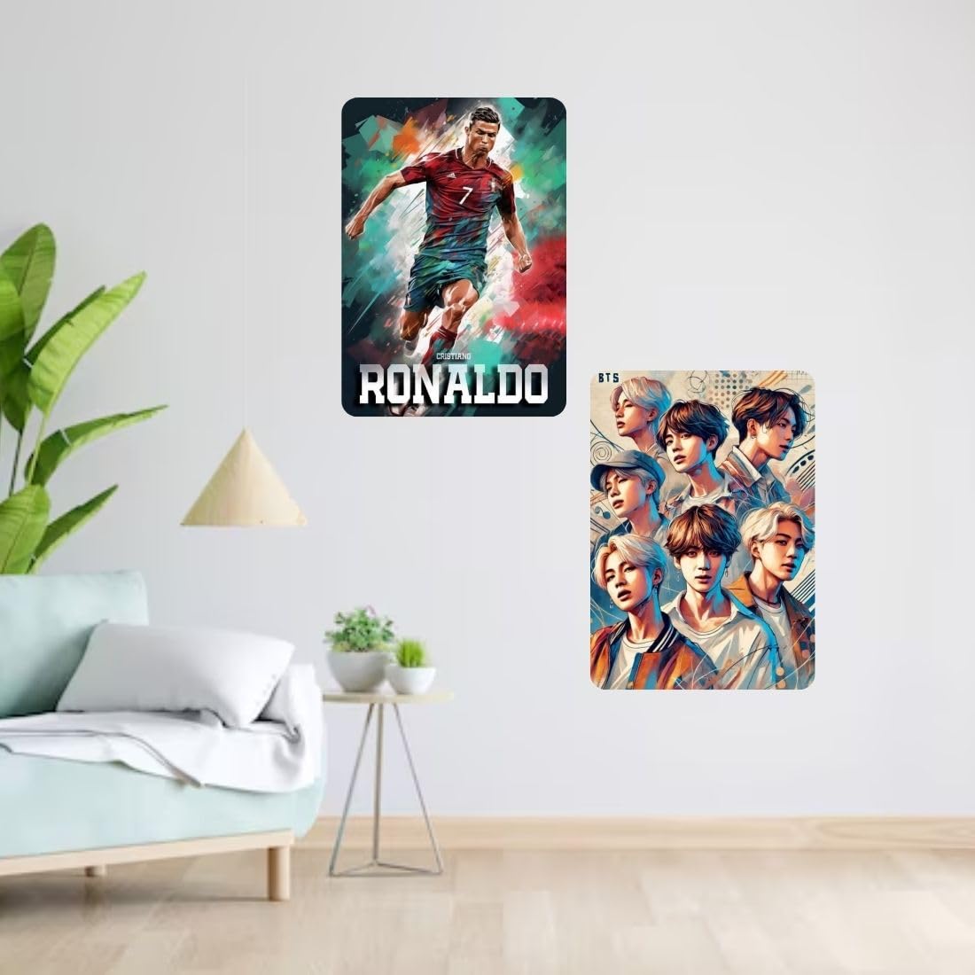 Zesta Ronaldo self-adhesive MDF wooden wall hanging - image 4